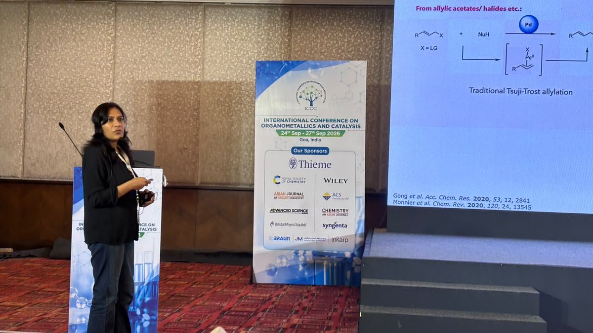 icoc_2026's tweet photo. 🎙️ Prof. Shikha Gandhi takes the stage with an engaging Short Invited Lecture at #ICOCIV2026! ✨🧪 https://t.co/xsN7XggFJk