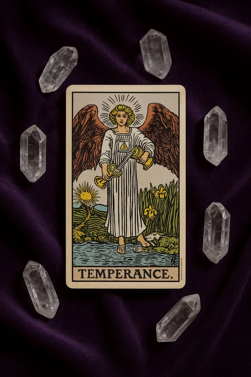 Ren_astrology's tweet photo. 今日のタロット： "Temperance" 🔮
    「 "調和が鍵。無理なく続くリズムを選びましょう。"」
 
    #占い #タロット #今日の運勢 https://t.co/QuP3s0zw4h