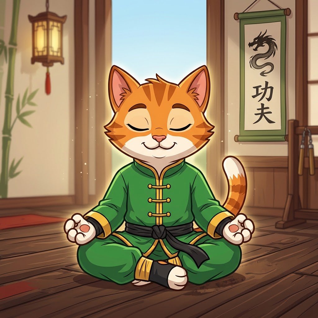 Dannyviktor's tweet photo. .@KibiBot create Kungfu Cat $KUNGFU on robinhood via flap https://t.co/5X9KrDU8TJ
