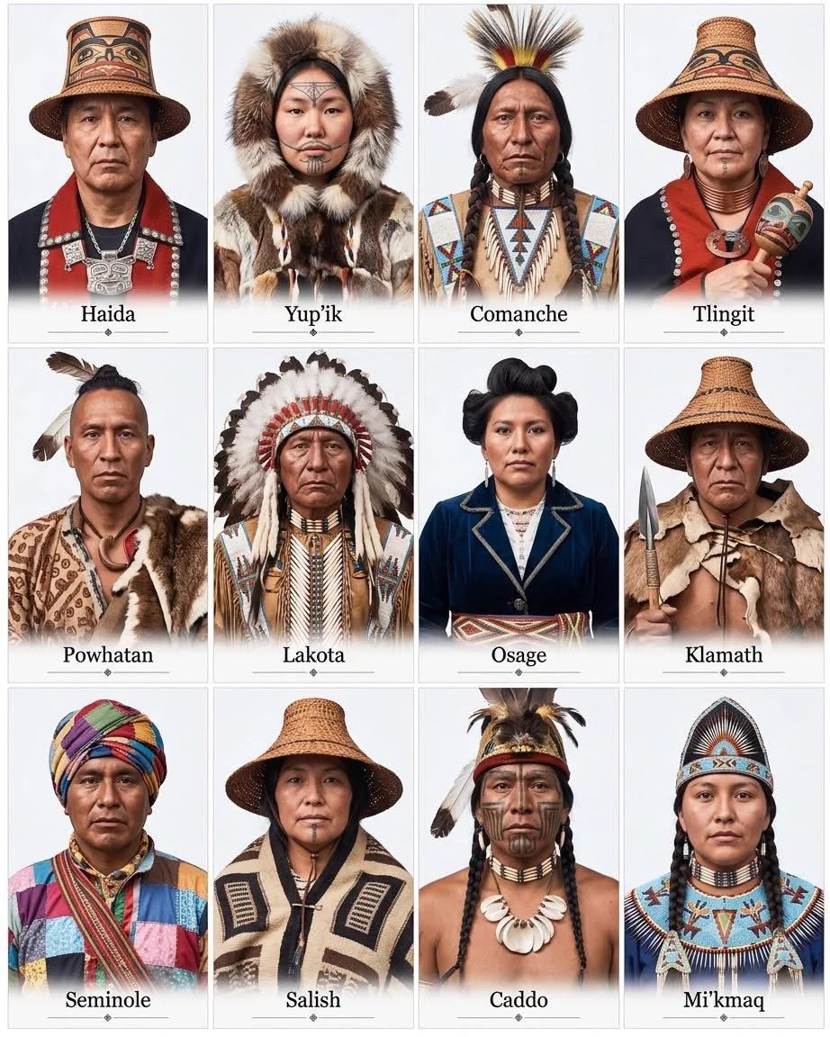 Proud Native Americans on X: "🇺🇸🇨🇦|12 Indigenous Peoples of North ...