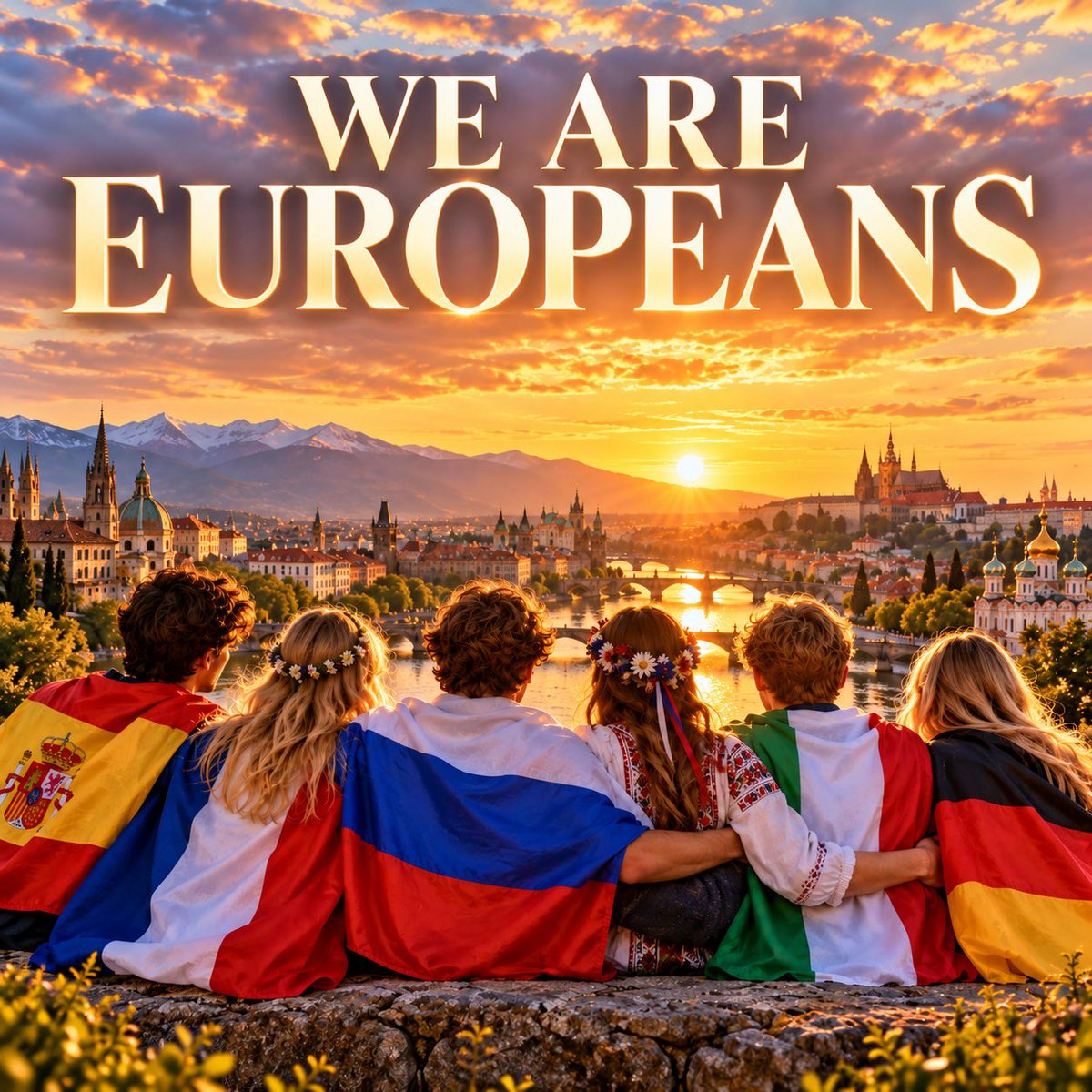 PaulvanHoek2021's tweet photo. WE ARE EUROPEANS

NOT ENEMIES https://t.co/pUJgGTHZ3a