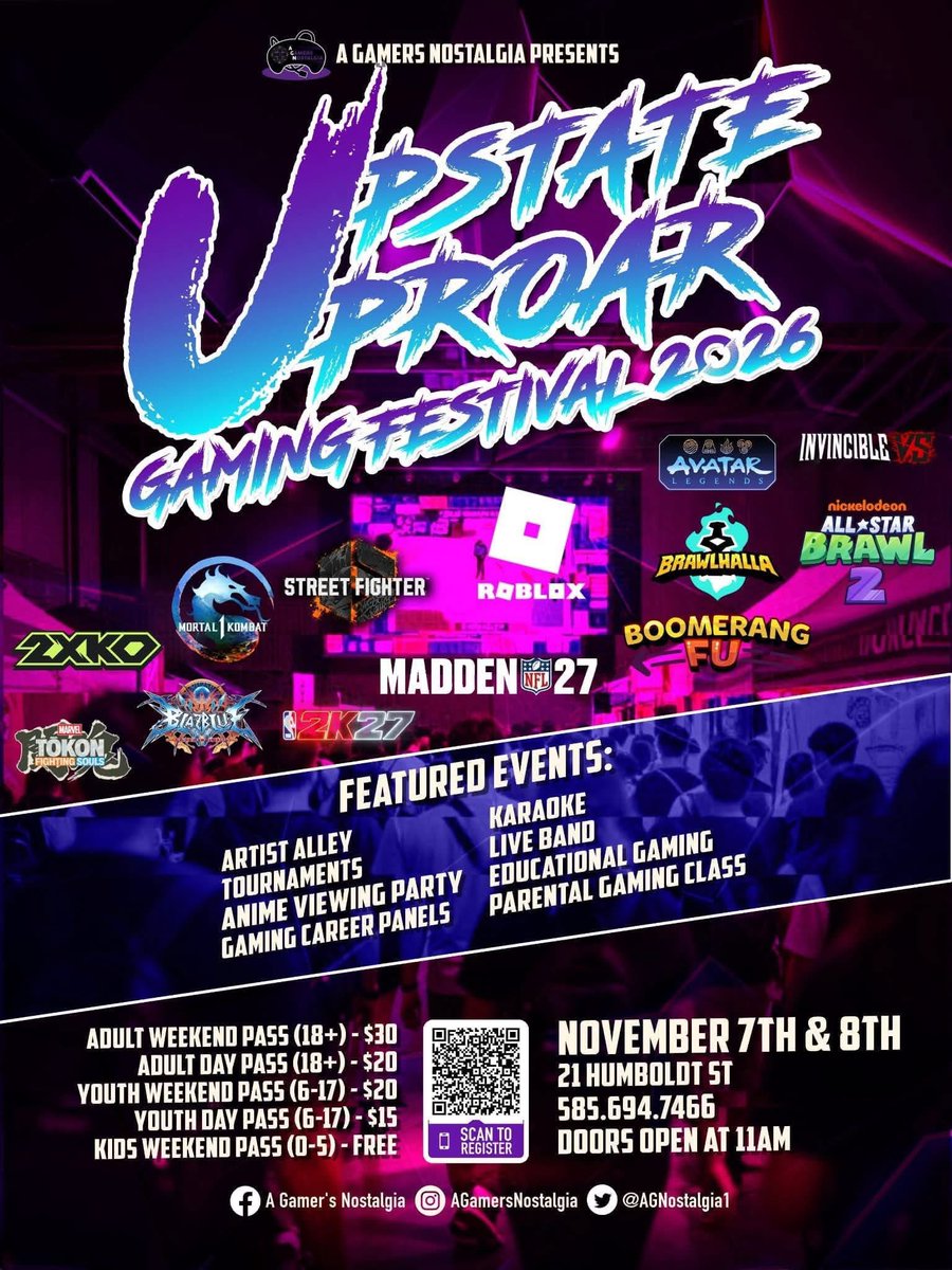 Ground_Zero585's tweet photo. We return to the Upstate Uproar Gaming Festival on November 7th &amp; 8th taking place at 21 Humboldt St! Doors open at 11a and wrestling takes place from 12p-2p.

#GroundZero #RespectTheCraft #RochesterNY #Wrestling https://t.co/x4IOeH5GoN
