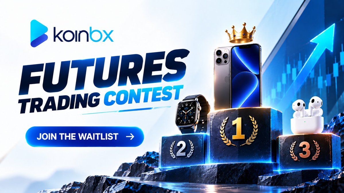 CRYPTO___BUNNY's tweet photo. What would you pick if you made the podium?

🥇 Smartphone
🥈 Smartwatch
🥉 AirPods

@KoinBX Futures Trading Contest is LIVE, with a $15 reward for traders who reach $100K cumulative eligible volume. 

Ready to compete? → https://t.co/qyHRKuoRdL

Follow ➡ @KoinBXGlobal

#KoinBX https://t.co/p1R7QppWzY