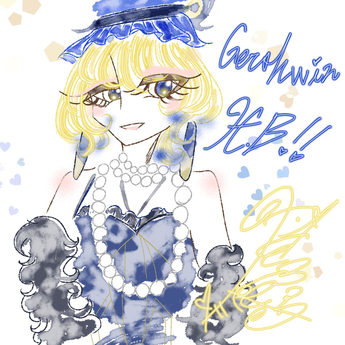 bonbonbutton's tweet photo. #takt_op_FA 

初描き落書きですみません。
やまみち先生のカレンダーのお陰で
作曲家様の誕生日をお祝いできるのである…… https://t.co/j4jPbRYbkj