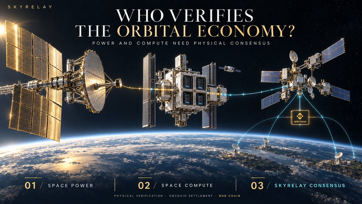 SkyRelayBSC's tweet photo. Connect the dots. The industrial migration of civilization into low-Earth orbit is accelerating faster than anyone realized:

1. Space Energy: Japan recently achieved successful demonstrations of wireless orbital microwave power transmission, proving 24/7 unlimited solar power can be beamed across space without night or clouds.

2. Space Compute: In just 4 days (October 1), Google launches Project Suncatcher on a SpaceX Falcon 9 rocket, sending 4 Google TPU chips into orbit to test the world's first space-based AI datacenter.

3. The Macro Trajectory: Elon Musk famously predicted: "The amount of compute in space will obviously round up to 100% of all compute." Ground energy grids are tapped out. The vacuum of space offers infinite solar power and zero-cost cooling.

Now ask the trillion-dollar infrastructure question:

When space power is solved (Japan), space transport is solved (SpaceX), and space compute is in orbit (Google)...

Who verifies what happens in space? Who orders the transactions? Who settles the orbital economy?

You cannot run a sovereign space economy on an Amazon AWS server farm in Virginia.

Terrestrial blockchains are trapped in ground server rooms, blind to what happens 550 km overhead.

This is SkyRelay's historic mandate:
SkyRelay is building the decentralized spacetime, physical verification, and economic settlement layer for the Space Age on BNB Chain.

Our Roadmap & Unfolding Horizon:
- We have already proved the core physics: 20 consecutive in-orbit Starlink beacons verified on BSC Mainnet through 3/3 BFT ground station quorum.
- When Google and SpaceX begin running AI models in orbit, SkyRelay Pioneer Nodes (powered by everyday Starlink dish owners staking $SKYRELAY) form the decentralized downlink verification mesh.
- SkyRelay provides the tamper-proof orbital timestamping, physical entropy, and anti-MEV ordering that allows on-chain smart contracts to trust space-based execution.

Bitcoin gave us sovereign money.
Ethereum gave us sovereign code.
SkyRelay gives the Space Civilization sovereign, unbribable physical consensus.

The orbital economy begins this week.

Website: https://t.co/tzDqaDMy2M
Token: 0x1cde8ED6aa84468BfbEd56dEacC264C7C1bB7777
