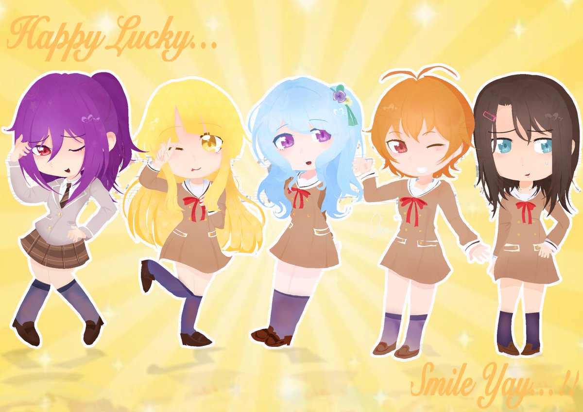 vilfemme's tweet photo. yay i finished harohapi #bandoriart https://t.co/aRXWLHWQqp