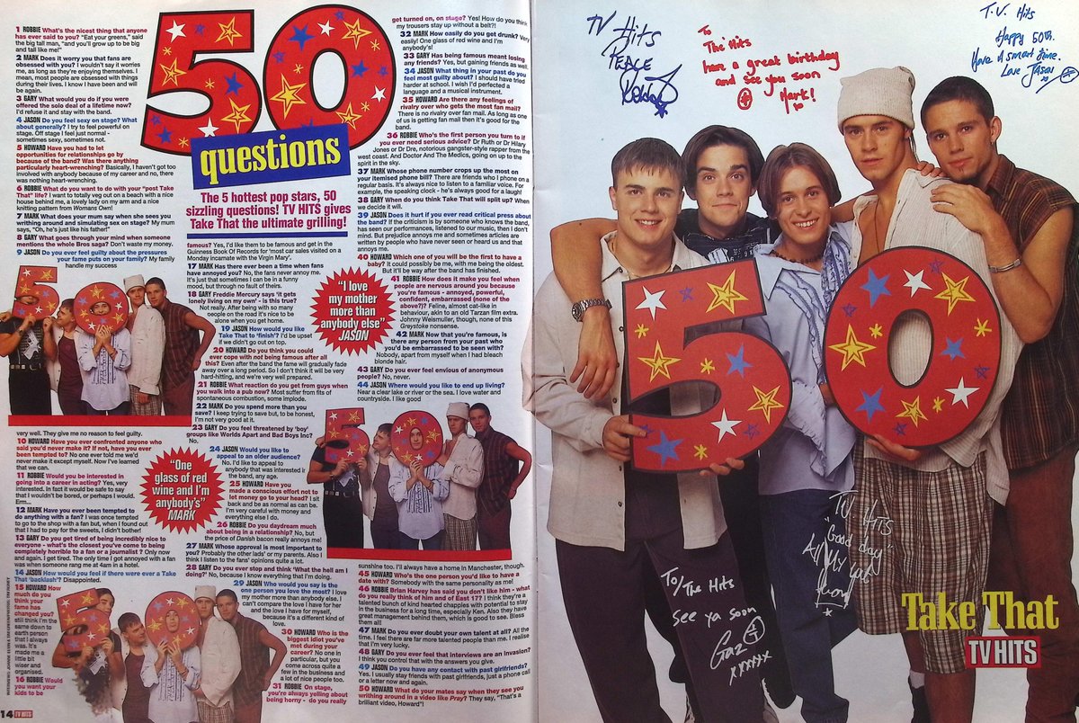 TvDidYouSee's tweet photo. #OnThisDay from October 1993 - TV HITS
50 sizzling questions for #TakeThat.
Howdy pardners! #East17 head to the Wild West.
Bad Boys Ink! Bad Boys Inc get creative. https://t.co/xcrITkyhxL
