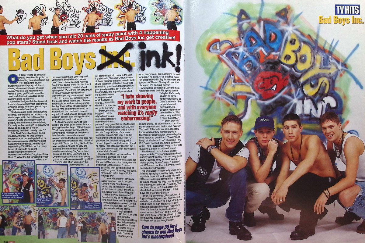 TvDidYouSee's tweet photo. #OnThisDay from October 1993 - TV HITS
50 sizzling questions for #TakeThat.
Howdy pardners! #East17 head to the Wild West.
Bad Boys Ink! Bad Boys Inc get creative. https://t.co/xcrITkyhxL