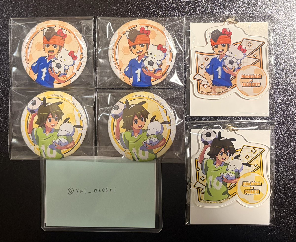 yui_020601's tweet photo. 【交換・譲渡】イナズマイレブン イナイレ サンリオコラボ 缶バッジ アクキー 

譲￤画像参照
求￤同異種風丸または定価+送料

異種詳細は追記に記載しております。
郵送希望。ﾌﾟﾛｶ必読。
検索からでもお気軽にお声掛けください(⋆ᴗ͈ˬᴗ͈)” https://t.co/WyhnFJaX5Y