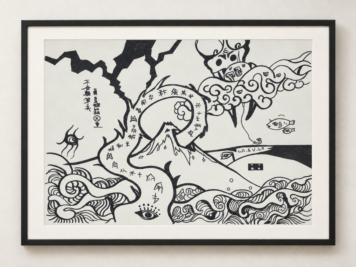 ZgiTp4's tweet photo. “THE HOSTS OF EARTH”

Before humankind appeared,
other life forms were the hosts
of this planet.

Inspired by Jindai characters,
this work depicts Earth
in an ultra-ancient age. https://t.co/8uNTo2FN8E