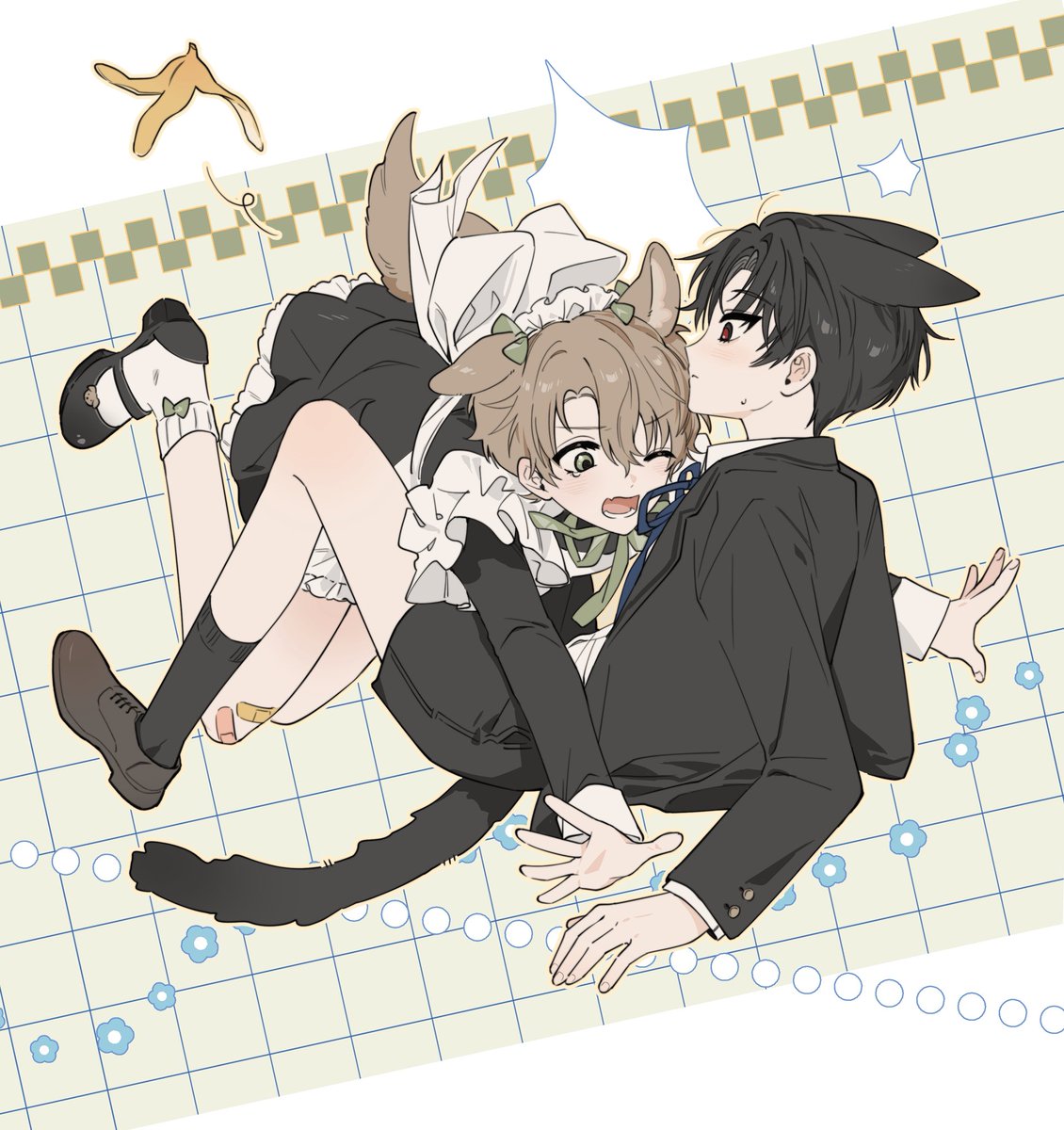 aruyamaka's tweet photo. 솔음사헌
笨笨女僕，把少爺嚇炸毛了🐈‍⬛ https://t.co/JBlOhqWld2