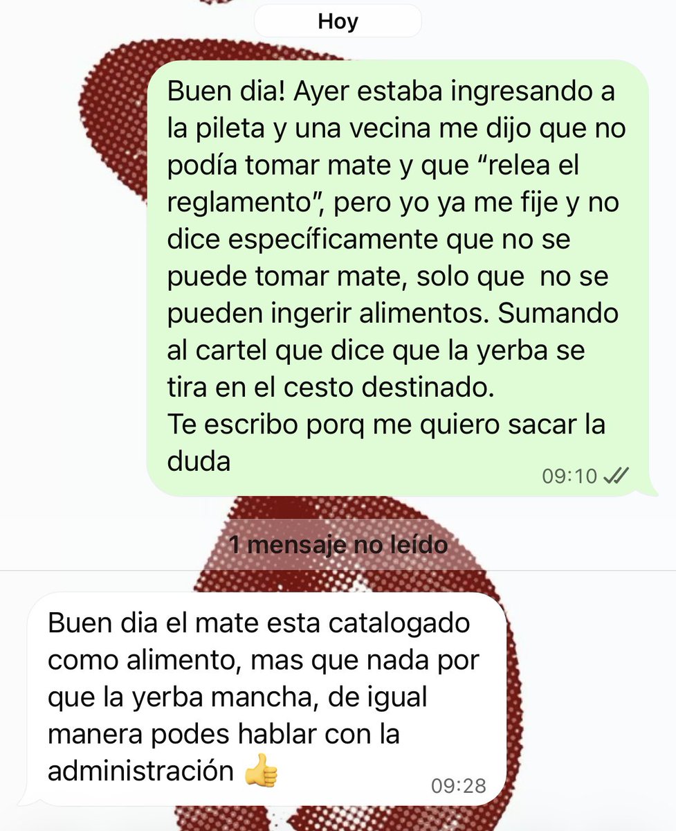 mfloraquino's tweet photo. increíble lo INSOPORTABLE que puede llegar a ser la gente, mira que no me voy a poder tomar unos mates en la pileta por diossss https://t.co/pMGi9y8COc