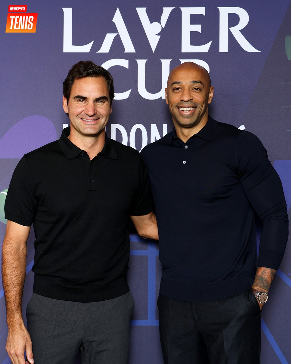 ESPNtenis's tweet photo. Clase y elegancia. Roger Federer. Thierry Henry. 😍🔝

📺 Mirá la #LaverCup por ESPN en el Plan Premium de #DisneyPlus. https://t.co/Jf3ijxPaPm