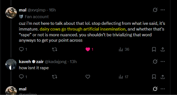 xvqimp's tweet photo. @kadajpng @dirt_smoothy @ashdiariees nigga are u dumb. AI = artificial insemination https://t.co/hMTzkQXh7E