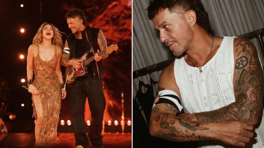 Political_Room's tweet photo. 🇪🇸🇲🇦 El popular cantante Alejandro Sanz portó durante el concierto con Shakira en Madrid un brazalete en solidaridad con Ceuta. https://t.co/7IFuK03Wdz