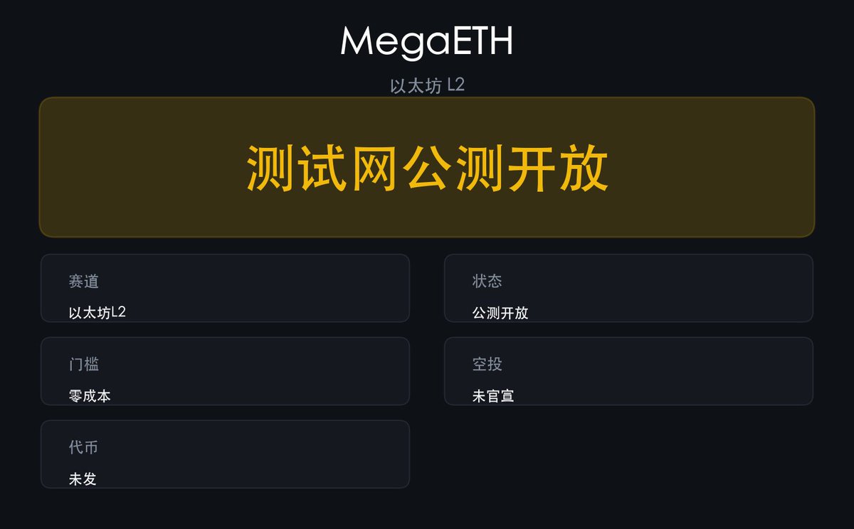 cloudi66's tweet photo. 据测试网动态披露,MegaETH 公测还开着,零成本可玩。
以太坊 L2 赛道,官方没发币也没承诺任何空投,市面上传的分配全是传闻。
核心逻辑:测试网交互攒的是链上痕迹。中线研判:等官方声明,别听小道消息。
#MegaETH https://t.co/jDy3pOKu1J