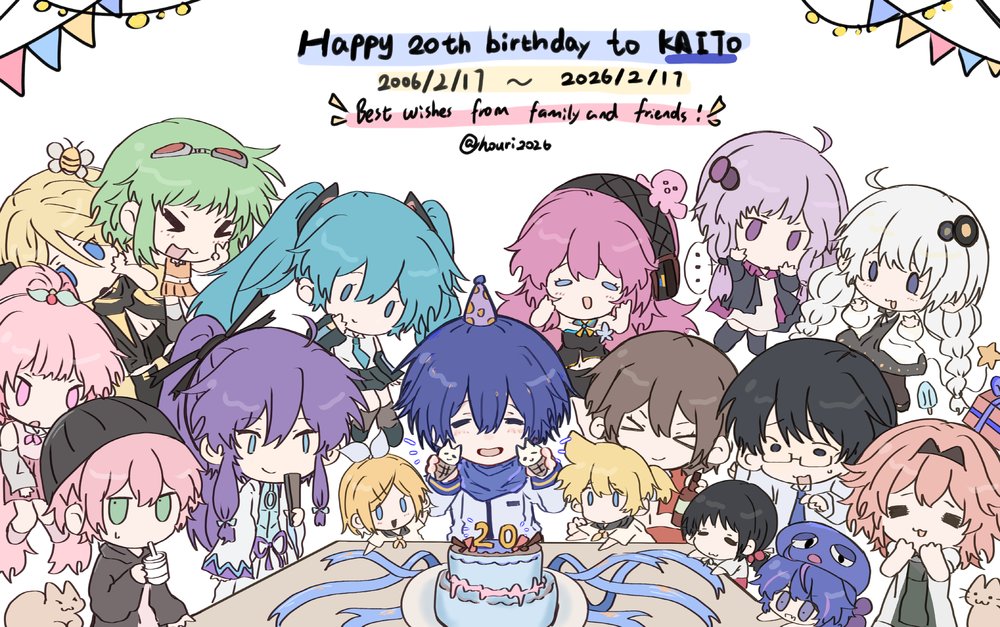 gakukailover's tweet photo. I would like to review my works of 2026 birthday family photos for my dear couples
#がくカイ #gakukai #神威がくぽ #KAITO https://t.co/b8Ly5GGD3Q