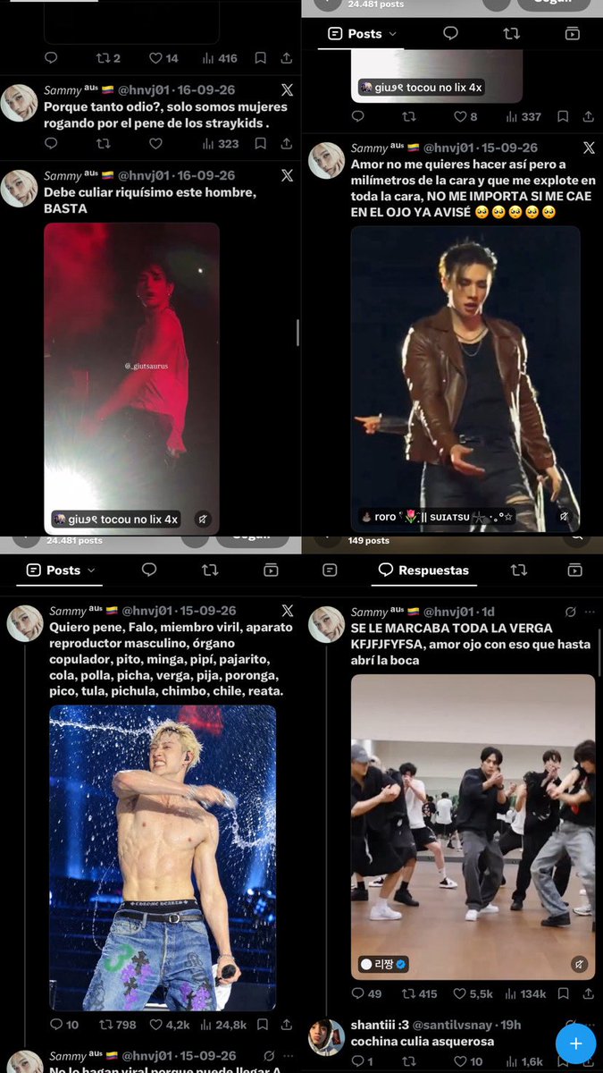 santilvsnay's tweet photo. yo se que estoy bien en flopsito pero… debería dar vergüenza ajena subir este tipo de tweets sobre straykids,que pensara su mamá sobre esos tweets tan morbosos,asquerosos y cochinos que tiene en su cuenta en serio que me te debes tener pra subir cosas tan raras sobre los chicos. https://t.co/jjYkQX6CtJ