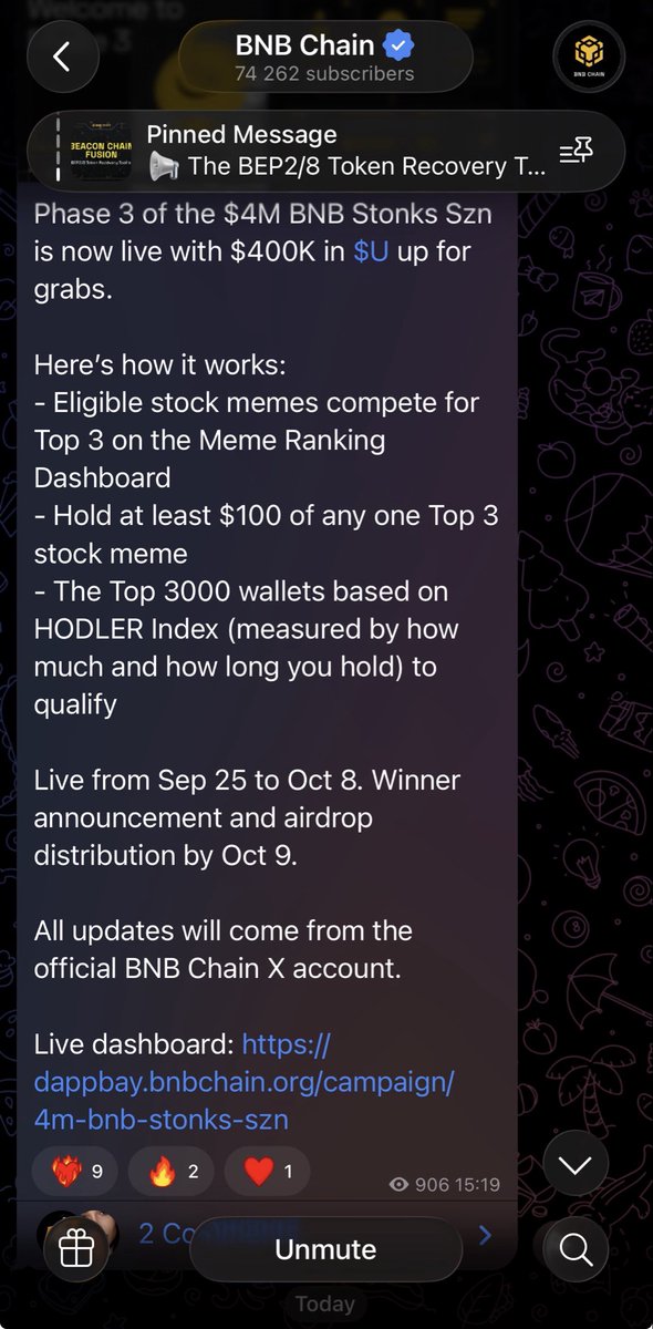 thebnbmascot's tweet photo. I can spot a builder as a sticker pack on the BNB chain telegram group 👀👷

The only sticker pack created by the chain https://t.co/imwdIlH8mY