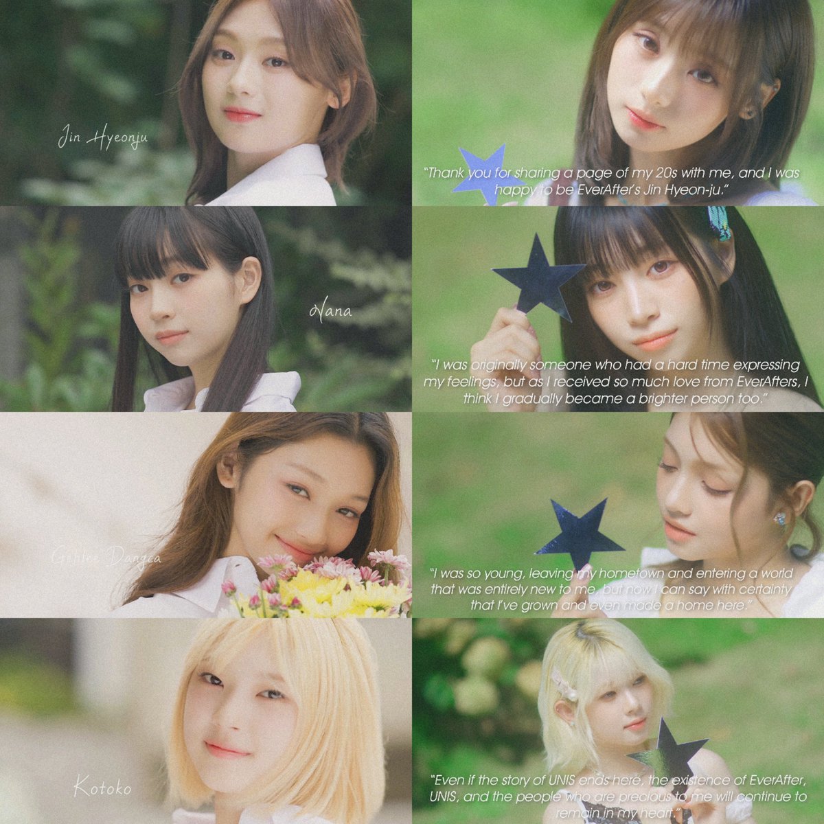 nanaekkeo's tweet photo. each unis memberʼs prologue and epilogue in our U&amp;I Story 𓂃✍︎ https://t.co/VC1TV3c0Am