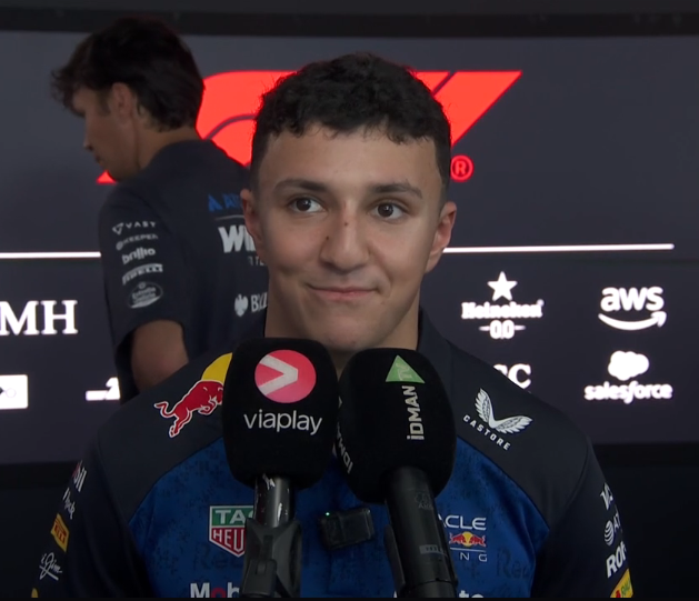verstappenews's tweet photo. Hadjar: "Also I wanna say that I wore my helmet that I should've worn in Zandvoort to celebrate my first ever podium, so I'm very happy to have another podium with that helmet!"

aww https://t.co/z9BKpFXxbv
