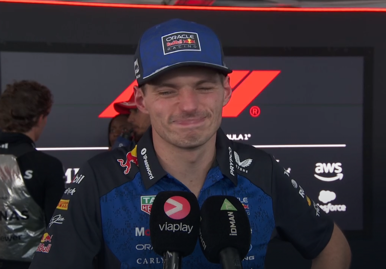 verstappenews's tweet photo. Max was asked if at any point he thought he could win today

"We came just a little bit short in deployment, they could use more battery, and the entire time in s2 from T4 to T5 and T6 to T7, they could use more battery, and yeah, we just don't have that. They're simply better in that way compared to us."

"The difference is about 3 tenths in that section, and you have to try and make it up in the corners. I think we came about a tenth short, which is a bummer."