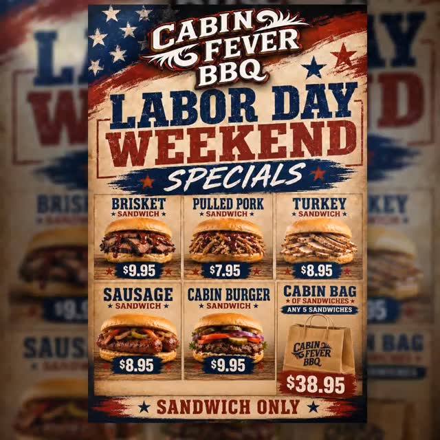 NinaTreola's tweet photo. Start your Labor Day weekend with our exclusive Friday and Saturday special! Enjoy amazing deals, festive vibes, and plenty of time to celebrate, relax, and make every moment count. See you there! https://t.co/87XTYCQTcN