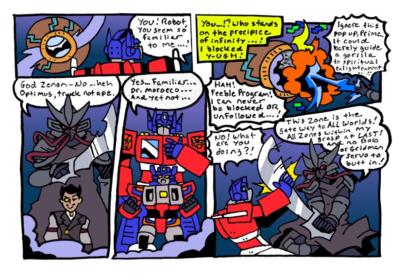 BlueIkeTweets's tweet photo. Commish that’s both a tribute to Peter Cullen &amp; Tim Curry, but also a mild critique of Optimus Prime Awakening. #transformersfanart #transformers #blueike #commissionsopen #optimusprimeawakening https://t.co/0kUuaZbniZ