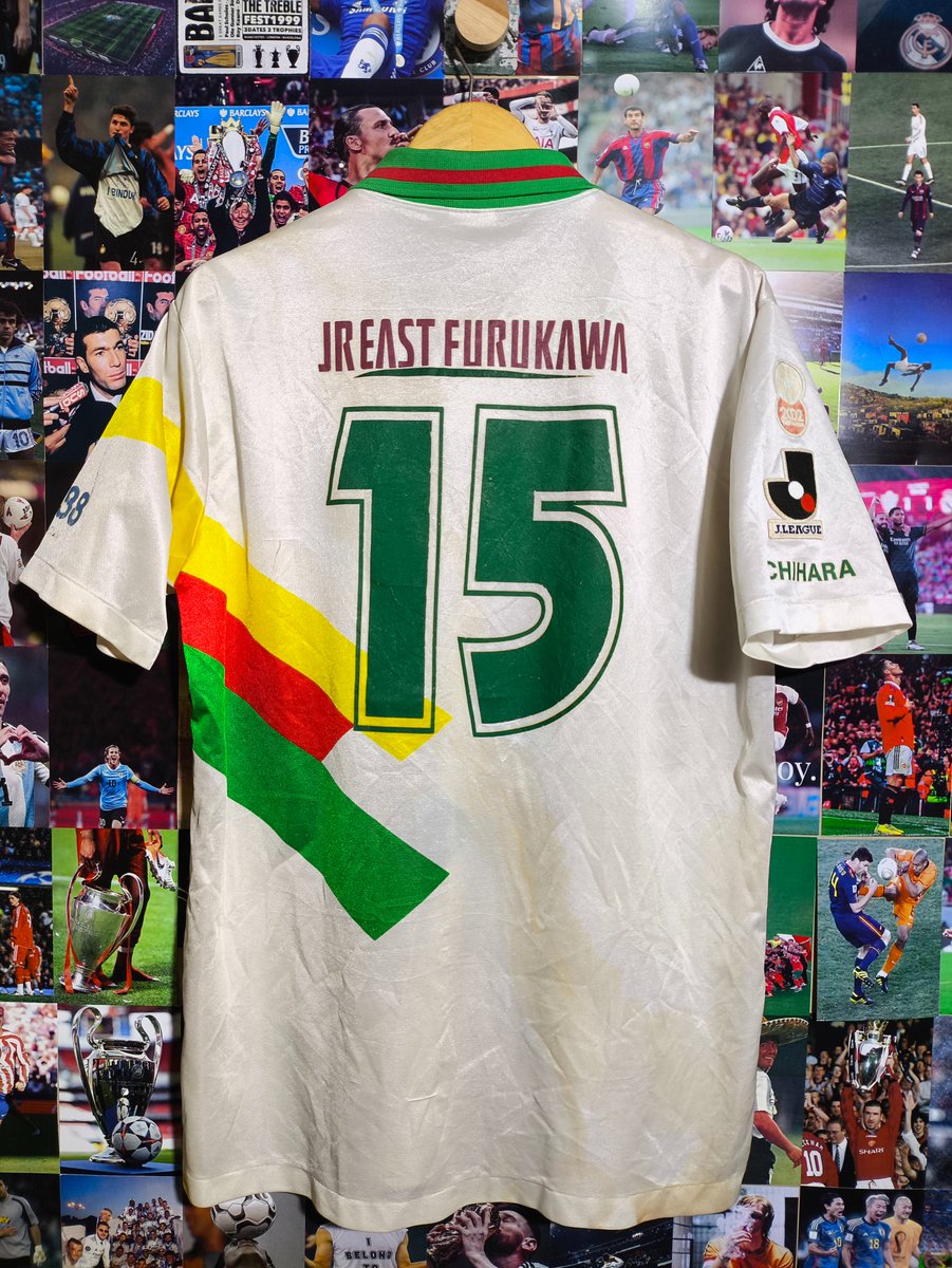 lelanglawas's tweet photo. Detail #LawasMalamMinggu - Sabtu, 26 September 2026
#Lawas8
JEF United Ichihara 1996-97 Away
#15 Takayuki Chano
Size XOO (74x56cm)
ALL ORIGINAL
Sponso ori (crack)
Nameset Original
crest crack
Noda kuning penyimpanan (butuh mandi), Pulls
kain aman
Excellent https://t.co/jG8sVK5ygn