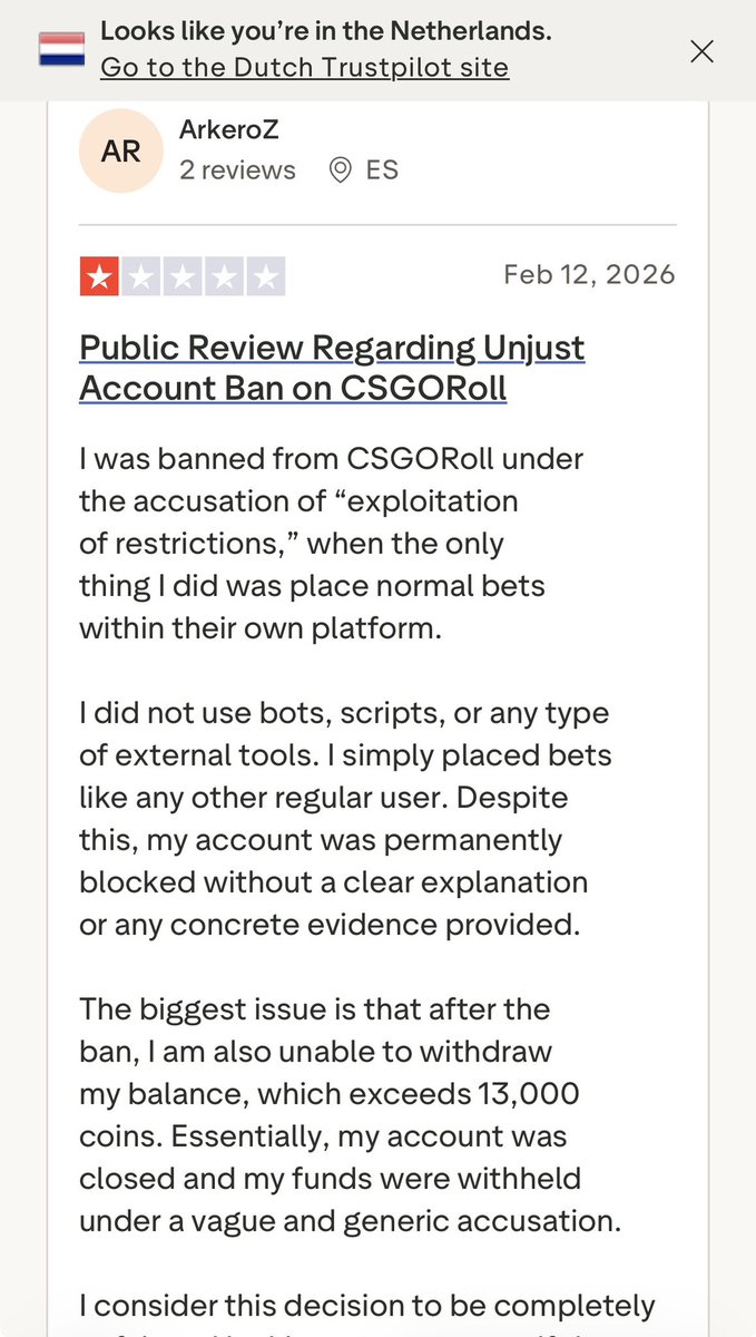 nothalfretired's tweet photo. Killian / EyE is a well known scammer within the industry and has been at the centre of criticism several times.

He has faced backlash over blocking user withdrawals, prolonging user withdrawals (so users end up gambling more whilst waiting), advertising to minors &amp; much more… https://t.co/zLJv25FUg2