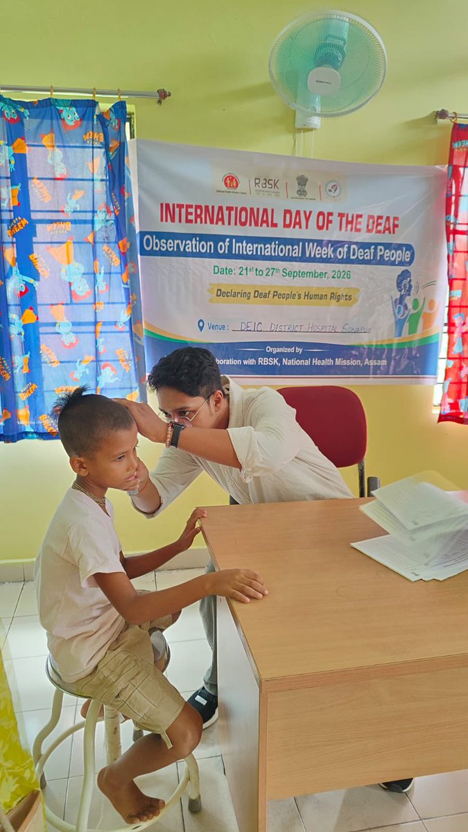 MetroNhm's tweet photo. International Week of Deaf people was observed at the DEIC, Sonapur District Hospital, Kamrup Metro, with a hearing screening drive and awareness meeting.
#KamrupMetro https://t.co/oroOObzKKg
