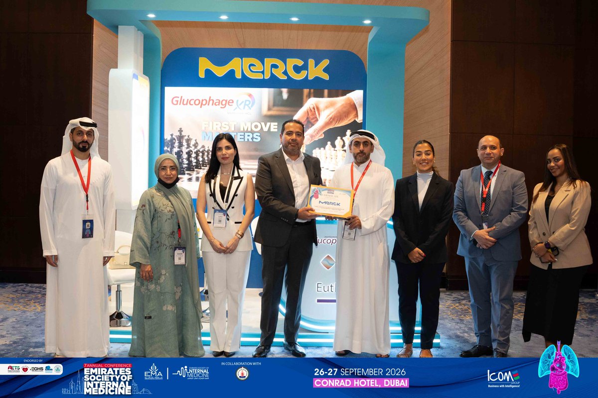 ESIM_Society's tweet photo. Behind every great conference is a great team of partners. Part 1
Today, the ESIM Board took a moment to recognize and appreciate our valued sponsors and exhibitors at ESIM 2026.
#ESIM #InternalMedicine #Sponsors #Exhibitors #HealthcarePartnerships https://t.co/jz10cHHo1H
