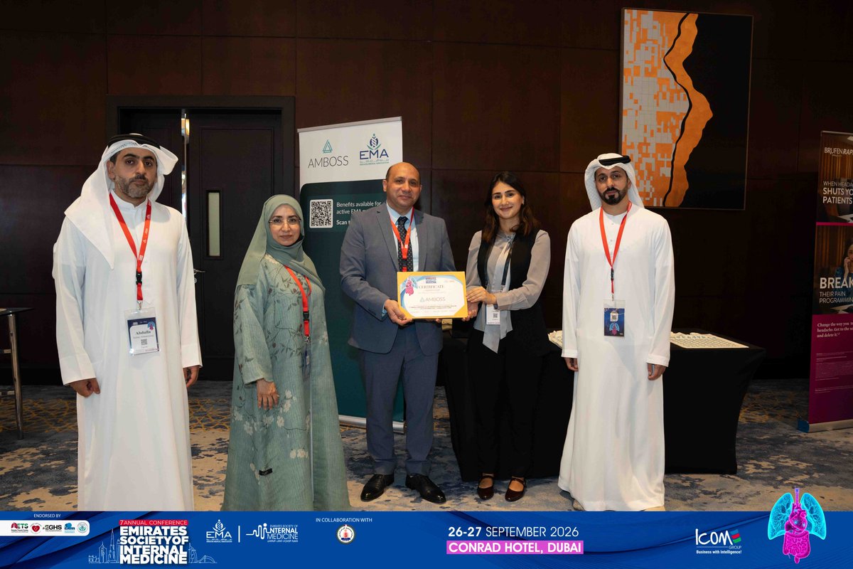 ESIM_Society's tweet photo. Behind every great conference is a great team of partners. Part 1
Today, the ESIM Board took a moment to recognize and appreciate our valued sponsors and exhibitors at ESIM 2026.
#ESIM #InternalMedicine #Sponsors #Exhibitors #HealthcarePartnerships https://t.co/jz10cHHo1H