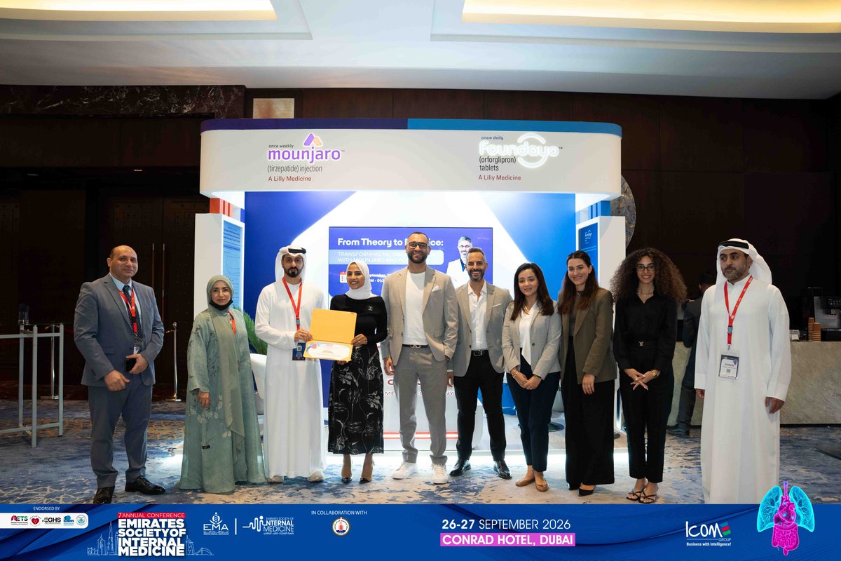 ESIM_Society's tweet photo. Behind every great conference is a great team of partners. Part 1
Today, the ESIM Board took a moment to recognize and appreciate our valued sponsors and exhibitors at ESIM 2026.
#ESIM #InternalMedicine #Sponsors #Exhibitors #HealthcarePartnerships https://t.co/jz10cHHo1H