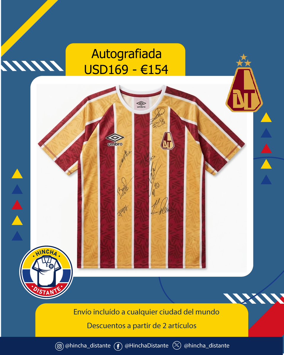 hincha_distante's tweet photo. Edición especial Autografiada por el plantel Pijao
USD169 - €154
5 firmas ORIGINALES de 5 jugadores

Envío incluido a cualquier ciudad del mundo*
#hinchadistante
#colombianosenelexterior
#colombianosenelmundo
#jerseycollector
#footballcollector
#blokecore https://t.co/B5BkertwQU