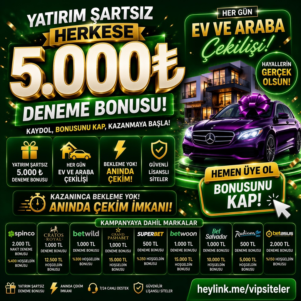 Edanzna's tweet photo. Yatırım şartsız 5000 TL deneme bonusu herkese! Her gün ev ve araba çekilişi, anında çekim. Güncel deneme bonusu veren güvenli lisanslı siteler. Hemen üye ol bonusunu kap! 👉 https://t.co/QdOK40reDV 
#denemebonusu #yatırımsızdenemebonusu #günceldenemebonusu https://t.co/HAdiMRoO82