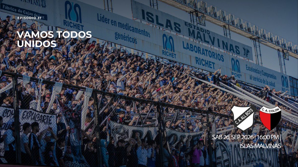 AllBoysTv's tweet photo. 🔥⚽️ EL PARTIDO DE LA FECHA SE JUEGA EN FLORESTA ⚽️🔥

#AllBoys recibe a #Colon en un partidazo, y lo vivís en All Boys Tv.

💣💣 Te esperamos desde las 15 con una previa picante, llena de info.

https://t.co/1moumtdm6S https://t.co/R1dP9IJkik