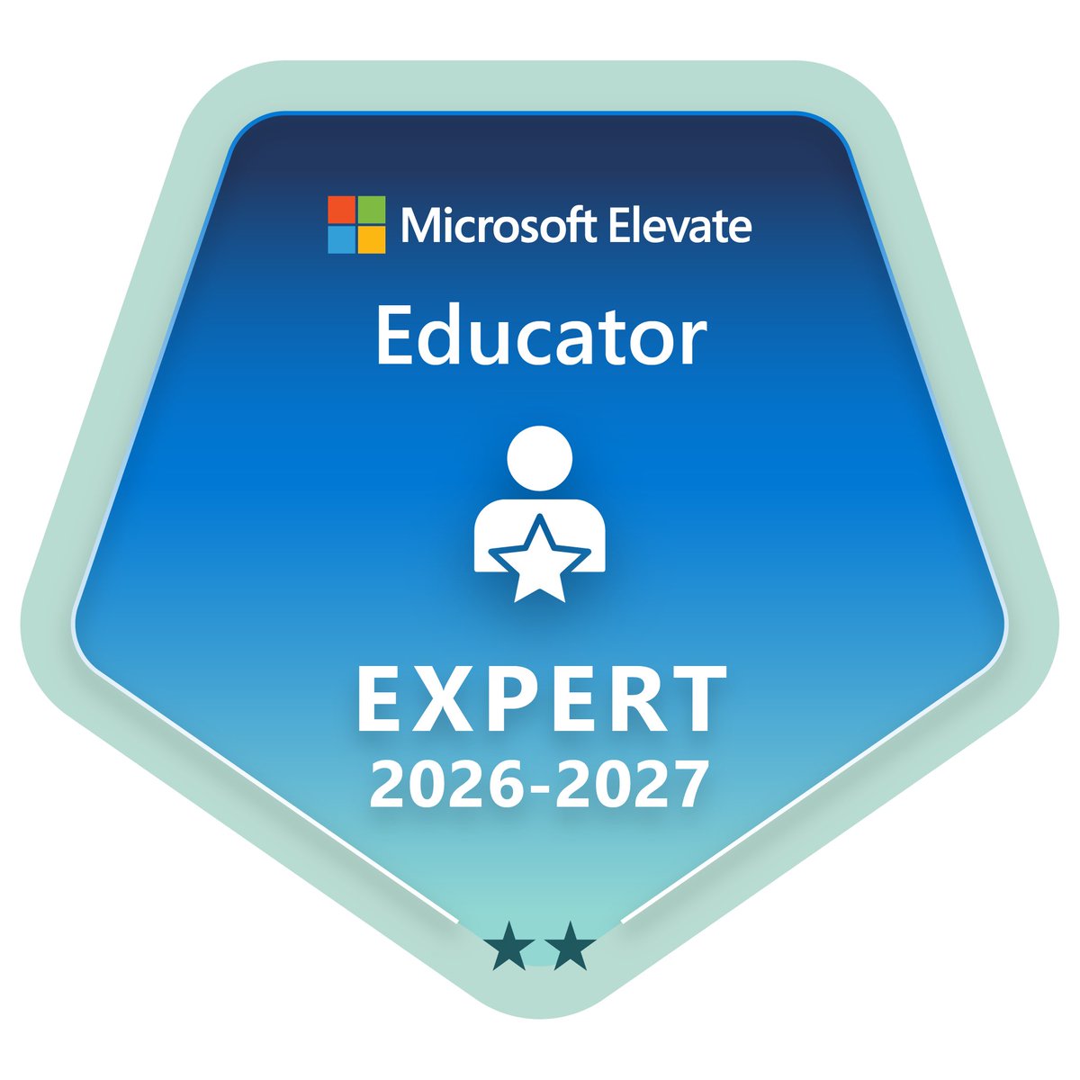 anko920's tweet photo. 今年度も、Microsoft Elevate Educator Expert（2026–2027）として認定いただきました。
これからも、教育現場でのICTやAIの活用について学びを深め、日々の授業や教育実践に生かしていきたいと思います。
#MicrosoftElevate #EducatorExpert #教育ICT #生成AI https://t.co/lUHa7ZU05w