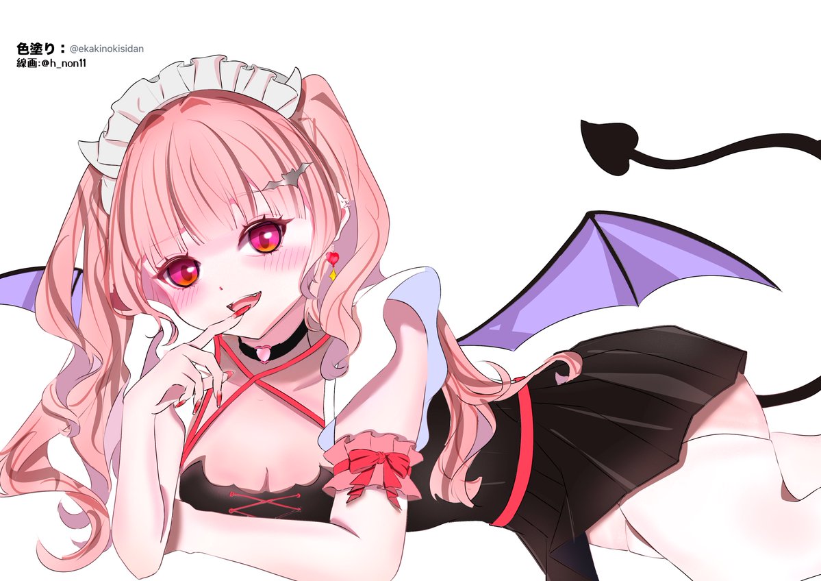 ekakinokisidan's tweet photo. フォロワーさんの線画塗りました！
かわいい！ https://t.co/GsfWjCUFF1