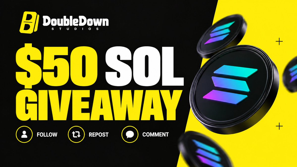 DDownStudios's tweet photo. Kicking off the Double Down Studios account with a $50 SOL giveaway💲

Follow the instructions in the post to enter 

Winner drawn 1st October at 7PM CET

We will message the winner after the draw🏆

Plenty more from us coming soon 👀 https://t.co/5q3doUUZxM