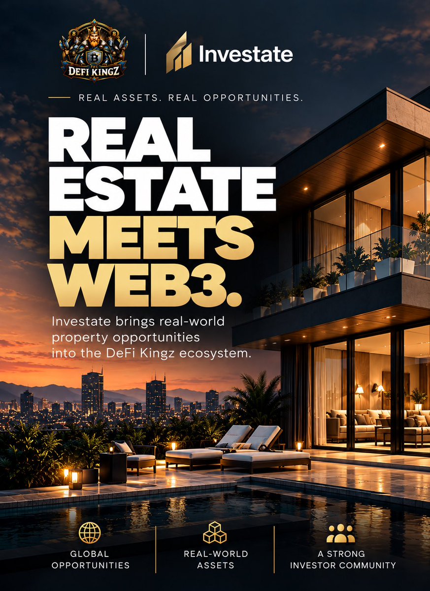 TheRealmOfDefi's tweet photo. 🏦 SO, WHAT EXACTLY IS INVESTATE?

If you’re new to The DeFi Kingz ecosystem, you’ve probably seen the name Investate and wondered:

“What are they actually building?” 👀

Here’s the simple version.

INVESTATE = REAL ASSETS + WEB3.

Investate is focused on connecting real-world real estate opportunities with blockchain technology, making property opportunities more accessible, transparent and borderless.

But it goes beyond simply buying property.

🌍 WHAT CAN YOU EXPLORE?

🏠 Real Estate Opportunities
Discover property opportunities across different markets.

🔗 RWA Tokenization
Explore how real-world assets can be represented and accessed through blockchain technology.

🌎 International Markets
Think beyond your local market and explore opportunities across borders.

🤝 Investor Community
Connect with people interested in real assets, property and wealth-building opportunities.

✈️ Investor Experiences
Go beyond simply holding an asset and become part of an ecosystem built around real-world opportunities.

💡 SO HOW DO YOU BENEFIT?

The idea is to bring traditional real-world value into the Web3 ecosystem — creating more ways for people to discover, understand and participate in real-asset opportunities.

And if you’re completely new?

You don’t have to understand everything at once.

Start by understanding what Investate is building, explore the opportunities available, learn how the model works, and then decide what makes sense for you.

Real assets. Real opportunities. Web3 infrastructure.

🏦 INVESTATE
Another piece of the DeFi Kingz ecosystem.

Start here👇
https://t.co/I1f0SkGs1d