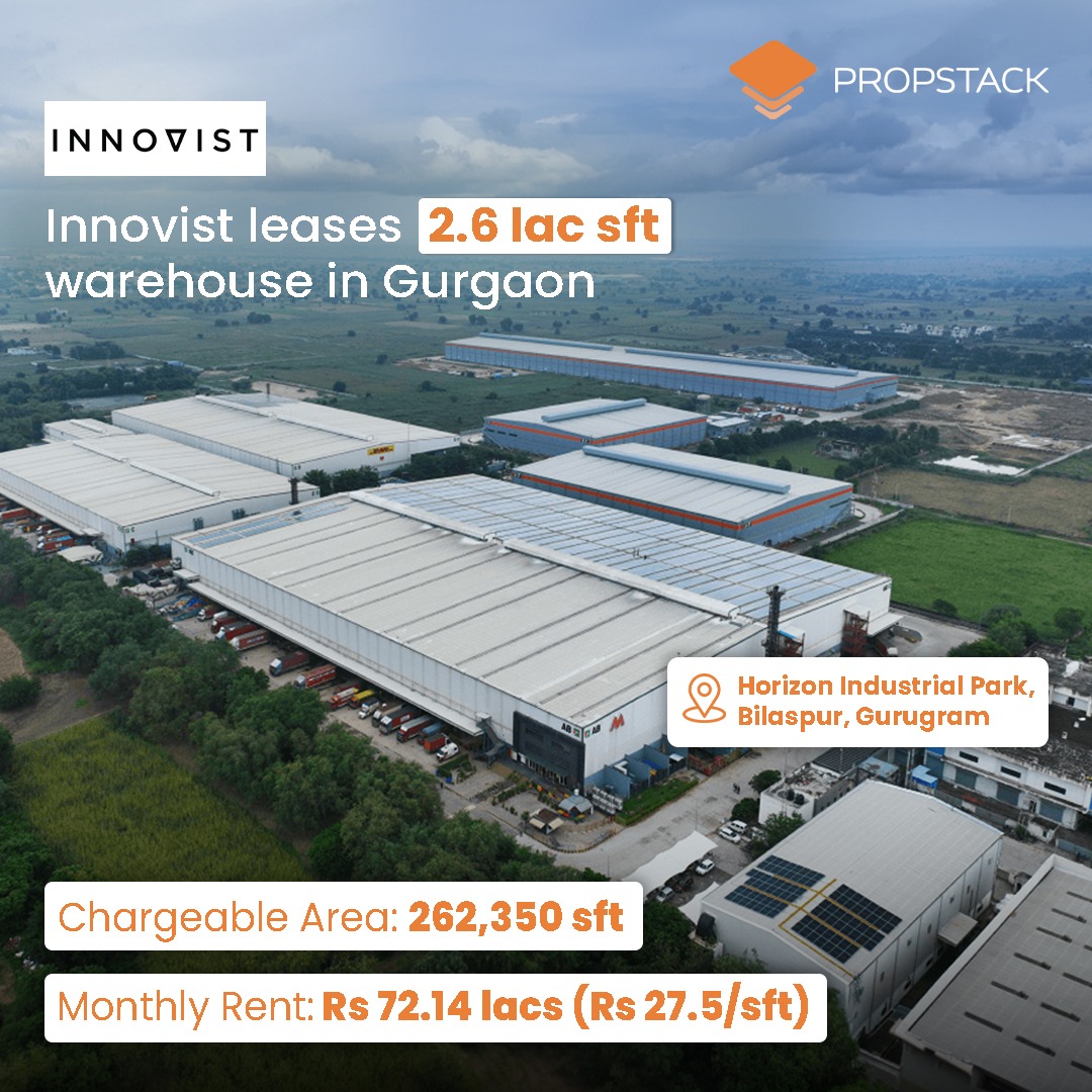 PropstackIndia's tweet photo. 𝗙𝗿𝗲𝘀𝗵 𝗼𝗳𝗳 𝗟'𝗢𝗿é𝗮𝗹’𝘀 ~₹𝟰,𝟬𝟬𝟬 𝗖𝗿 𝗯𝘂𝘆𝗼𝘂𝘁, 𝗜𝗻𝗻𝗼𝘃𝗶𝘀𝘁 𝗽𝗶𝗰𝗸𝘀 𝘂𝗽 𝟮.𝟲𝟮 𝗟𝗮𝗸𝗵 𝘀𝗾. 𝗳𝘁. 𝗶𝗻 𝗚𝘂𝗿𝗴𝗮𝗼𝗻.

Following one of the largest acquisitions in India’s direct-to-consumer (D2C) ecosystem—where global beauty leader L'Oréal acquired Innovist in a landmark deal valued at ~₹4,000 Cr—the digital-first personal care giant is aggressively scaling its physical infrastructure.

Operating under Onesto Labs Private Limited, the parent entity behind high-growth brands Bare Anatomy, Chemist at Play, and SunScoop has executed a fresh, large-format lease for 2,62,350 sq. ft. in Block H1, Horizon Industrial Park, Bilaspur, Gurugram.

Over a 5-year tenure, the transaction represents an estimated total rental commitment of ~₹47 Cr, securing institutional-grade warehousing to power manufacturing, omnichannel reach, and rapid fulfillment across North India.

𝗞𝗲𝘆 𝗗𝗲��𝗹 𝗜𝗻𝘀𝗶𝗴𝗵𝘁𝘀:
🔹 Lessor: Horizon Industrial Parks Limited
🔹 Lessee: Onesto Labs Private Limited (Innovist)
🔹 Asset: Block H1, Horizon Industrial Park, Bilaspur, Pathredi Village, Manesar Tehsil, Gurugram
🔹 Total Chargeable Area: 2,62,350 sq. ft
🔹 Monthly Rent: ~₹72.14 Lacs (₹27.50 / sq. ft. / month)

📊 𝗠&𝗔 𝗠𝗼𝗺𝗲𝗻𝘁𝘂𝗺 & 𝗦𝘂𝗽𝗽𝗹𝘆 𝗖𝗵𝗮𝗶𝗻 𝗦𝗰𝗮𝗹𝗲
This transaction underscores how mega D2C consolidation directly fuels demand for institutional logistics real estate:
🔹 Record-Breaking Exit to Enterprise Scale: On the heels of L’Oréal’s marquee acquisition, Innovist is establishing an institutional fulfillment hub to support its next phase of global and domestic growth.
🔹 Commitment & Phased Growth: 2,62,350 sq. ft. locked in under a 5-year lease starting March 13, 2026, supported by an interest-free deposit of ₹2.88 Cr and a 5% annual escalation.
🔹 Prime Connectivity: Situated in the Bilaspur–Manesar industrial belt with seamless access to NH-48 and the Western Peripheral Expressway (KMP), optimizing supply chains for both e-commerce and quick-commerce channels.

As global FMCG conglomerates snap up homegrown digital-first brands, the scale of post-acquisition operations is driving significant Grade-A warehousing absorption across key industrial corridors like Gurugram.

Media coverage:

HT: https://t.co/IvcAii8rQw

#CommercialRealEstate #Warehousing #D2C #Logistics #GurgaonRealEstate
