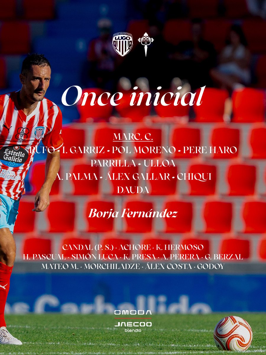 CDeportivoLugo's tweet photo. Xa coñecemos o 𝑿𝑰 𝑰𝑵𝑰𝑪𝑰𝑨𝑳 de @BorjaFF para o derbi galego ⚔️

#LugoRacingClubFerrol 
#ForzaLugo https://t.co/kZAuBP6uVk