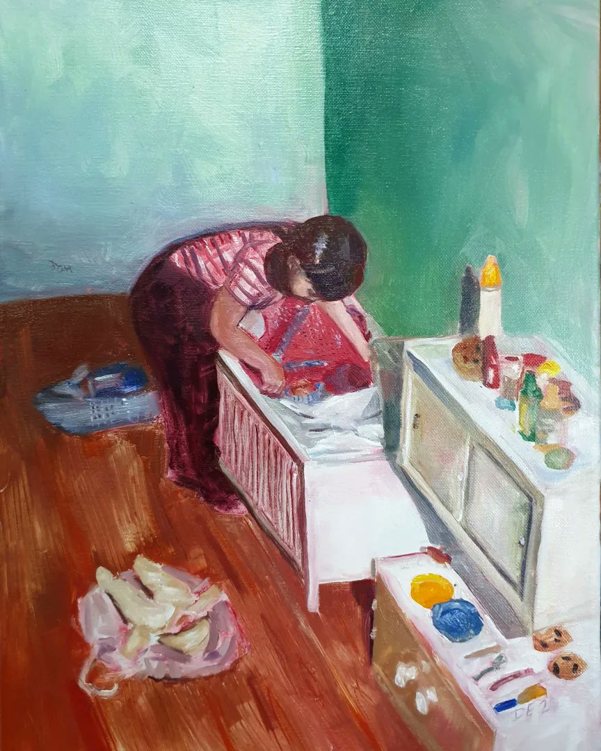 RaeAgebcry's tweet photo. Oil painting on linen. https://t.co/nospdIyZ93