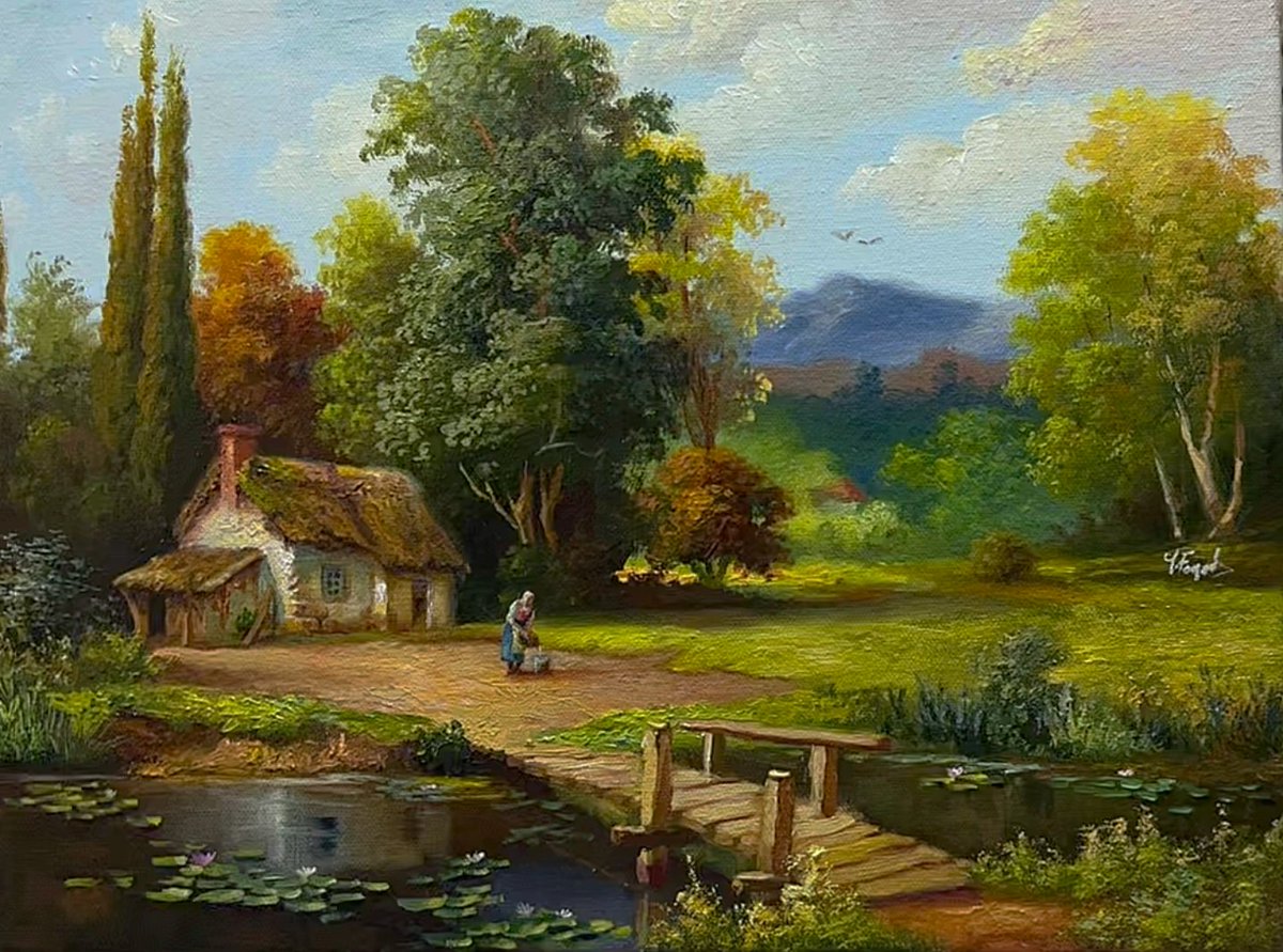 YasserFayad4's tweet photo. How to Paint a Landscape with Just 4 COLORS! 🎨 Tutorial No. 161 by Yasser Fayad is OUT NOW! Watch the full step-by-step process on my YouTube channel. Link in Bio! 📷#YasserFayad #OilPainting #ArtTutorial #LandscapePainting #LimitedPalette #ArtOnX https://t.co/NGwskD2p0f