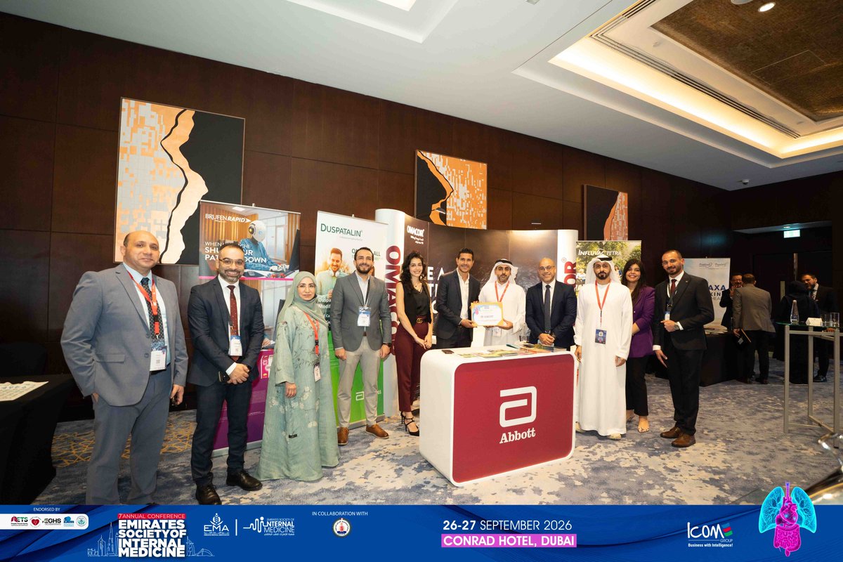 ESIM_Society's tweet photo. Behind every great conference is a great team of partners. Part 2
Today, the ESIM Board took a moment to recognize and appreciate our valued sponsors and exhibitors at ESIM 2026.
#ESIM #InternalMedicine #Sponsors #Exhibitors #HealthcarePartnerships https://t.co/1XtdiNrK69
