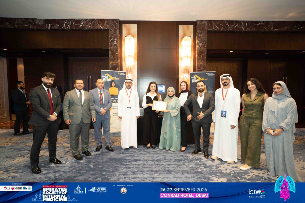 ESIM_Society's tweet photo. Behind every great conference is a great team of partners. Part 2
Today, the ESIM Board took a moment to recognize and appreciate our valued sponsors and exhibitors at ESIM 2026.
#ESIM #InternalMedicine #Sponsors #Exhibitors #HealthcarePartnerships https://t.co/1XtdiNrK69