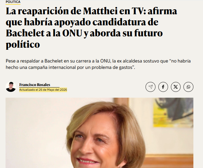 SebastianRochaZ's tweet photo. 🔹De haber cumplido esto, la señora @evelynmatthei hubiera embarcado a Chile hacia una tremenda derrota diplomática y hubiese dividido a la derecha y a su eventual gobierno de manera irreparable.

No por nada la ciudadania la coloco en su debido lugar.

El quinto puesto. https://t.co/eWdRInq8jl