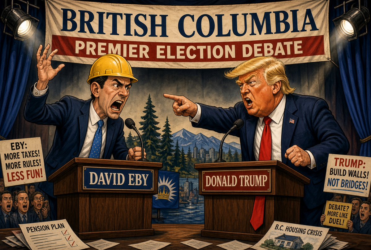 ryangerritsen's tweet photo. After watching some recent David Eby clips I’m convinced the guy thinks he’s running against Trump. https://t.co/CnlPtv6Vrr