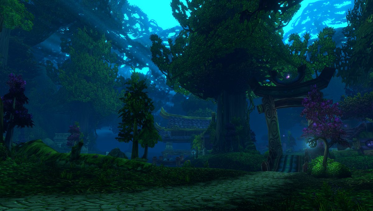silverybarbs's tweet photo. good morning from sunny ashenvale 💜 https://t.co/lMsNpoN9km